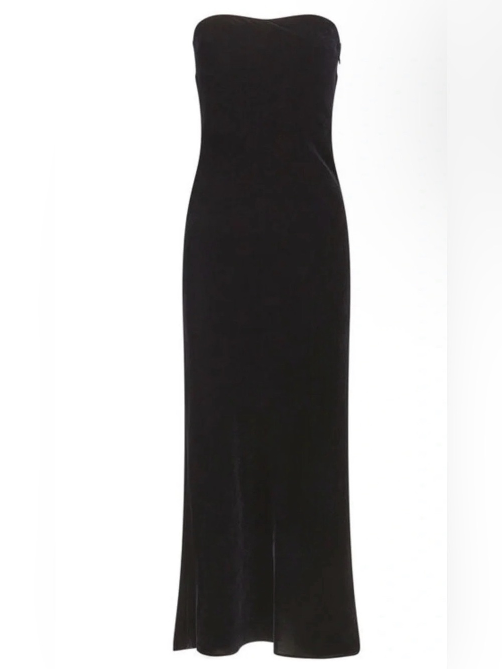 Veronica Beard $550 Flora Strapless Velvet Dress Black